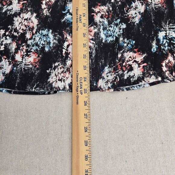 Classiques Entier Sleeveless Silk Top Colorful Abstract Classic Chic Luxe Size S - Picture 6 of 8